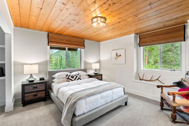 Bedroom, Interior, Wooden Ceilings