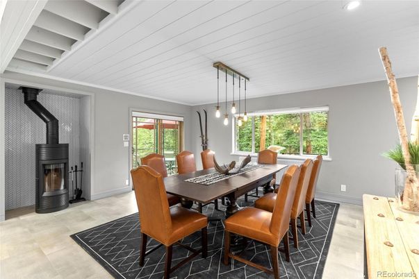 Dining room, Interior, Pendant Lights
