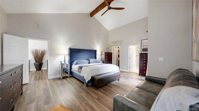 Bedroom, Interior, Wooden Beams, Wood Texture Flooring