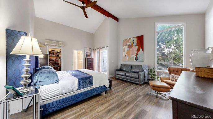 Bedroom, Interior, Wooden Beams, Wood Texture Flooring