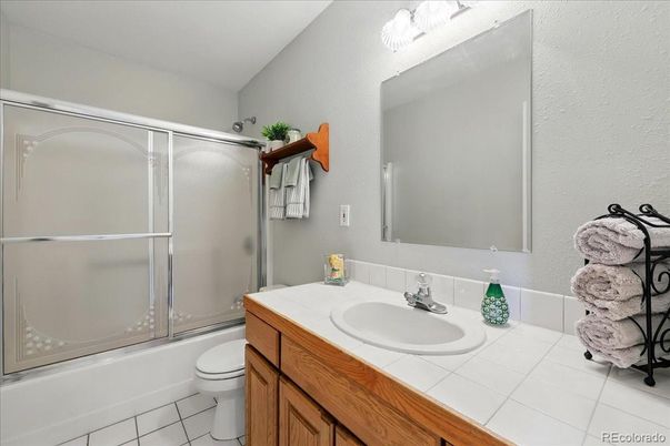 Bathroom, Glass Shower, Interior, Tile Countertops