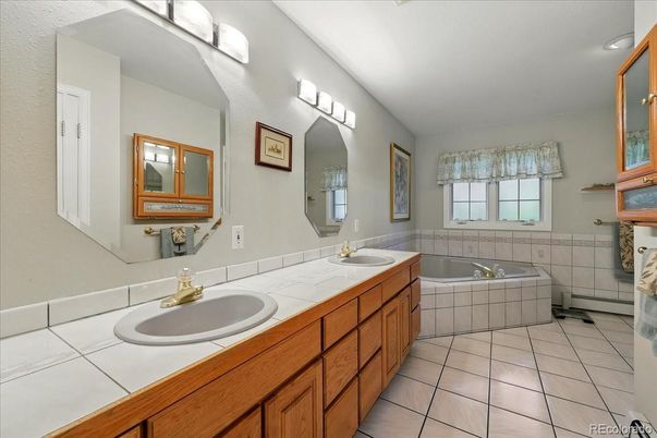 Bathroom, Dual Sink Vanities, Interior, Tile Countertops