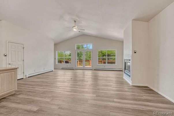 Empty room, Fireplace, Interior, Wood Texture Flooring