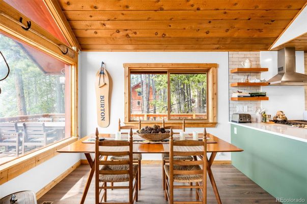 Dining room, Interior, Kitchen, Wooden Ceilings, Wood Texture Flooring