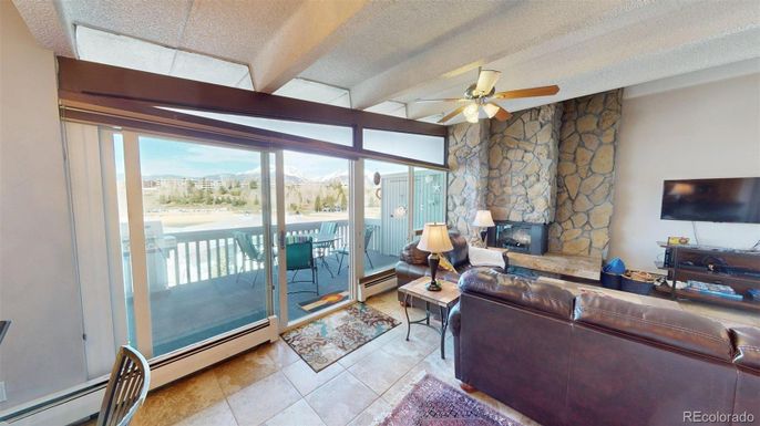 Interior, Living room, Stone Walls