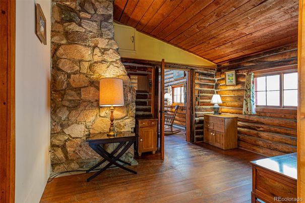 Interior, Stone Walls, Wooden Ceilings, Wood Texture Flooring, Wooden Walls