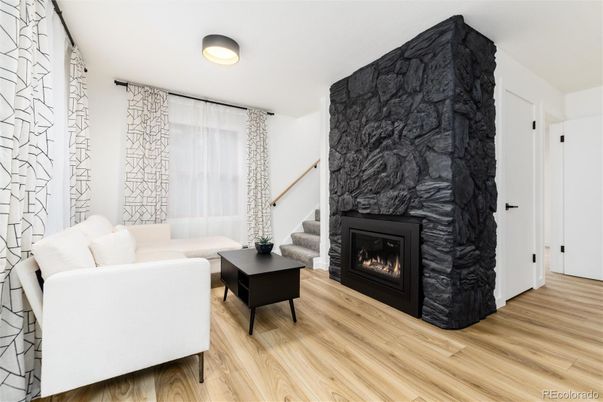 Fireplace, Interior, Living room, Wood Texture Flooring