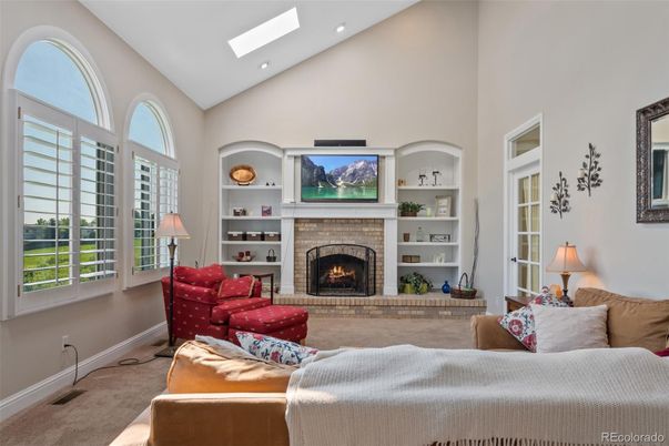 Fireplace, Interior, Living room, Recessed Lighting