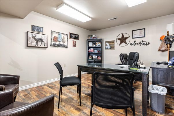 Home Office, Interior, Wood Texture Flooring