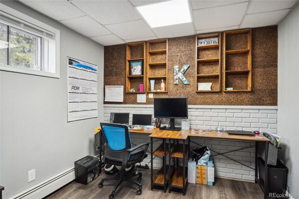 Home Office, Interior, Wood Texture Flooring