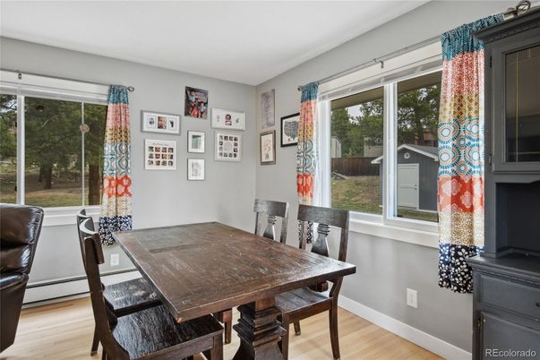 Dining room, Interior, Wood Texture Flooring