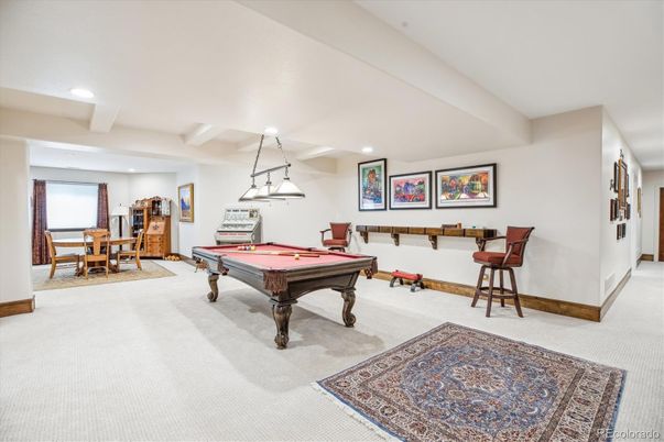 Billiard Table, Dining room, Game Room, Interior, Pendant Lights, Recessed Lighting