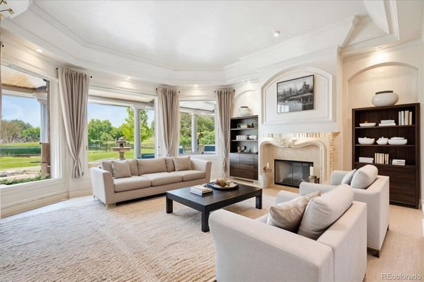 Fireplace, Interior, Living room, Recessed Lighting