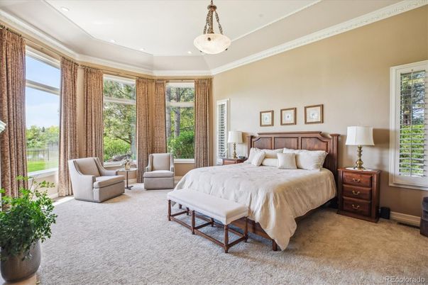 Bedroom, Interior, Pendant Lights, Recessed Lighting