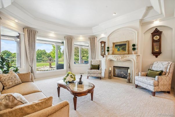 Fireplace, Interior, Living room, Recessed Lighting