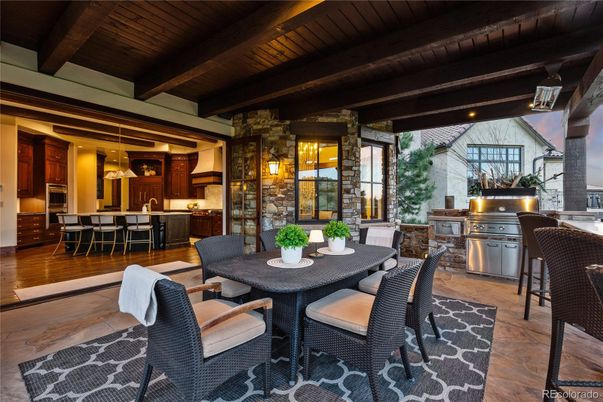 Dining room, Interior, Kitchen, Pendant Lights, Stone Walls, Wooden Beams, Wooden Ceilings