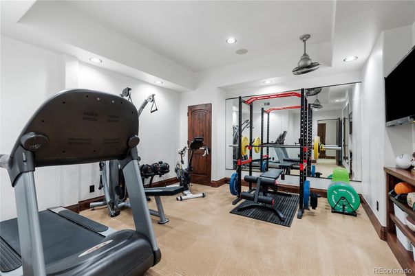 Fitness Equipment, Interior, Recessed Lighting