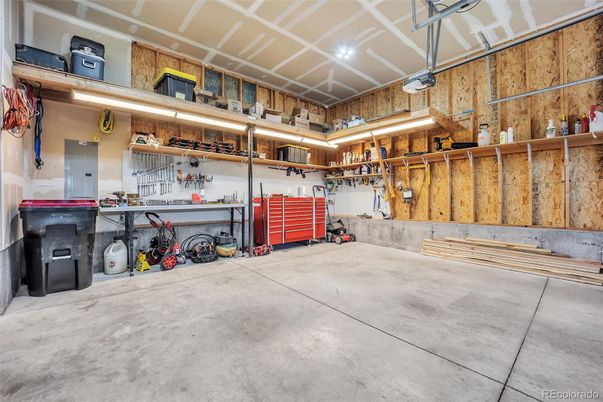 Garage, Interior, Wooden Walls