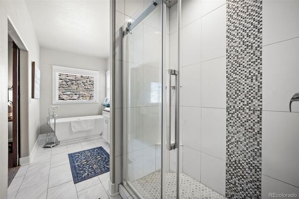 Bathroom, Glass Shower, Interior, Marble