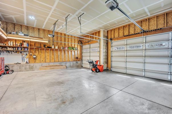 Garage, Interior, Wooden Walls