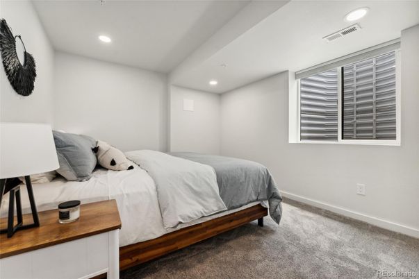 Bedroom, Interior, Recessed Lighting