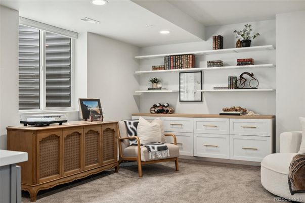 Home Office, Interior, Recessed Lighting