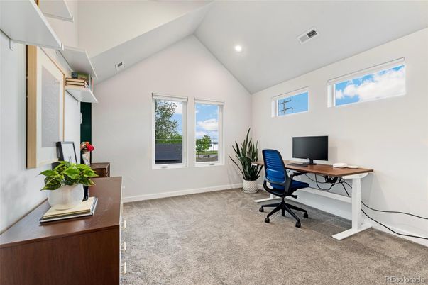 Home Office, Interior, Recessed Lighting