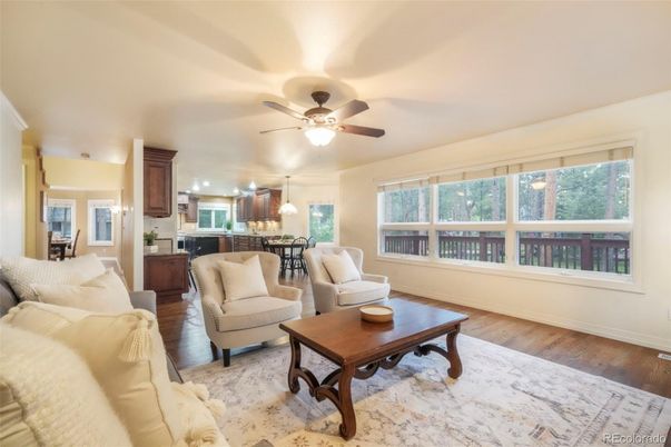 Dining room, Interior, Kitchen, Living room, Wood Texture Flooring