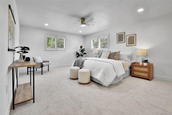 Bedroom, Interior, Recessed Lighting
