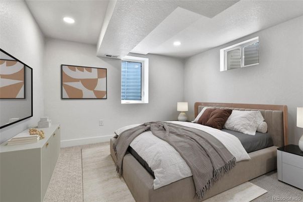 Bedroom, Interior, Recessed Lighting