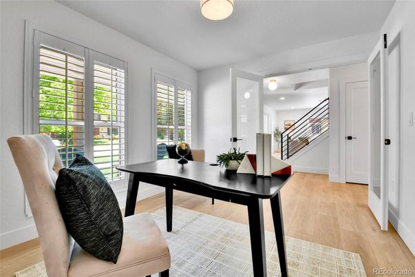 Home Office, Interior, Wood Texture Flooring