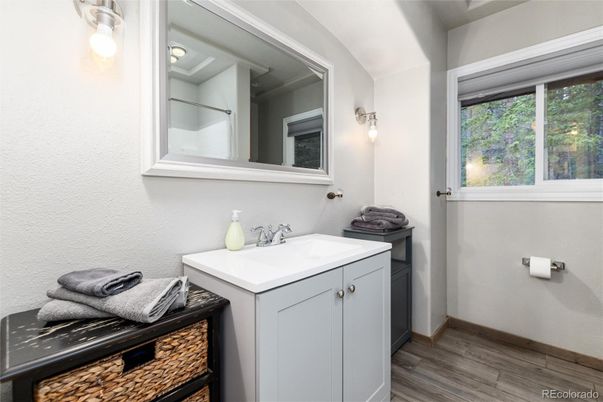 Bathroom, Interior, Wood Texture Flooring