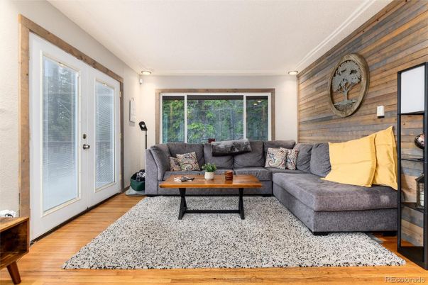 Interior, Living room, Wood Texture Flooring, Wooden Walls