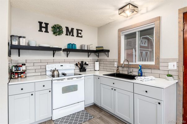 Interior, Kitchen, Wood Texture Flooring