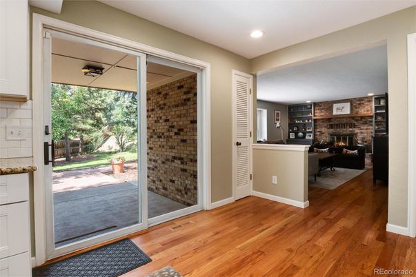 Fireplace, Interior, Recessed Lighting, Stone Walls, Wood Texture Flooring