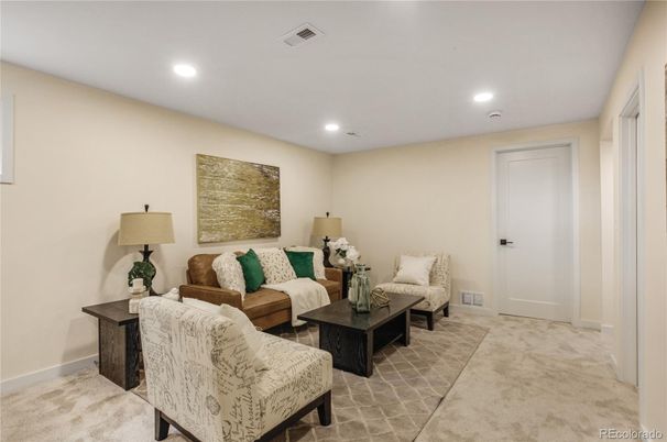 Interior, Living room, Recessed Lighting