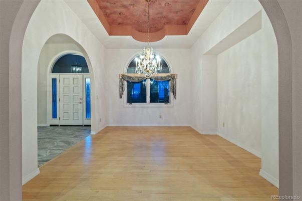 Chandelier, Interior, Wood Texture Flooring