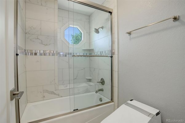 Bathroom, Glass Shower, Interior, Marble Walls