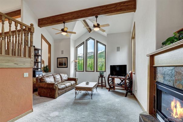 Fireplace, Interior, Living room, Wooden Beams