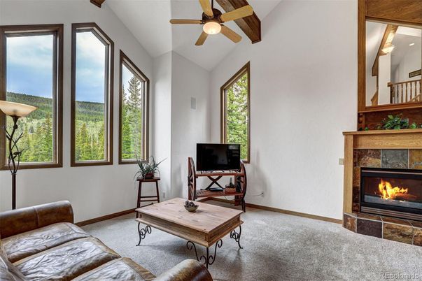 Fireplace, Home Office, Interior, Living room, Wooden Beams