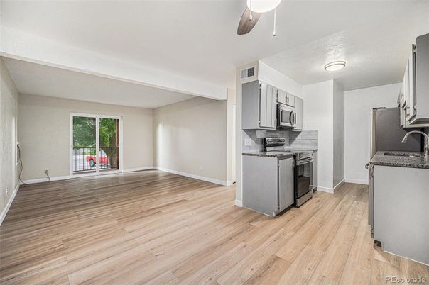 Interior, Kitchen, Wood Texture Flooring