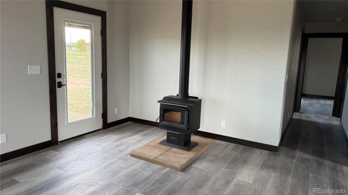 Fireplace, Interior, Wood Texture Flooring