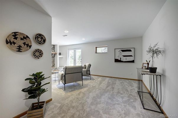 Interior, Living room, Recessed Lighting