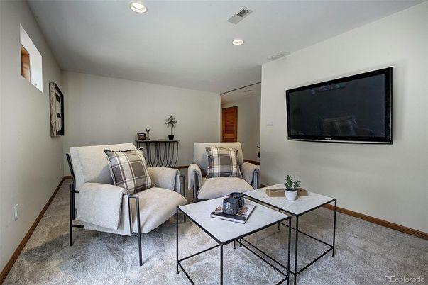 Interior, Living room, Recessed Lighting