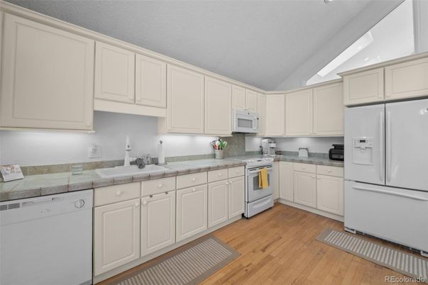 Interior, Kitchen, Wood Texture Flooring