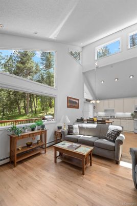 Interior, Kitchen, Living room, Pendant Lights, Recessed Lighting, Wood Texture Flooring