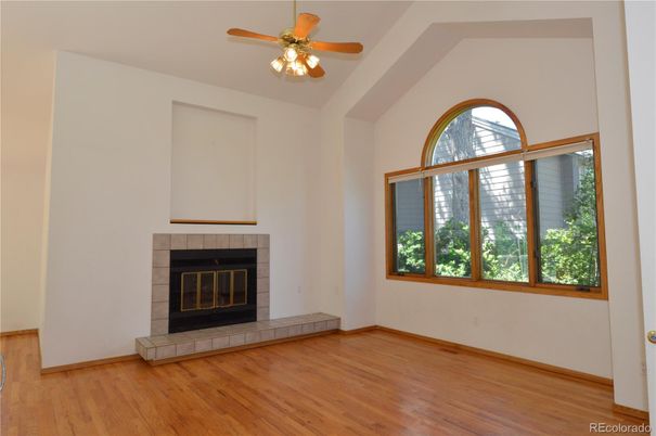 Empty room, Fireplace, Interior, Wood Texture Flooring