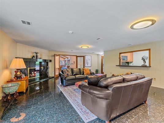 Fireplace, Interior, Living room, Recessed Lighting