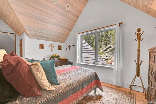 Bedroom, Interior, Wooden Ceilings, Wood Texture Flooring