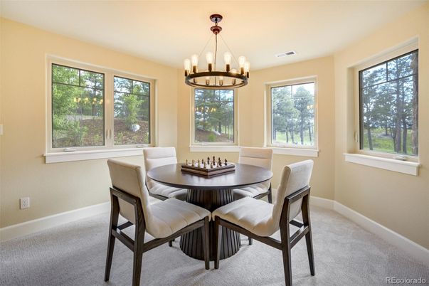 Chandelier, Dining room, Interior